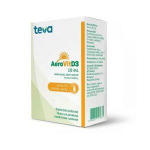 Teva-AEROVIT D3 ORALNI SPREJ 2000IJ 10ML