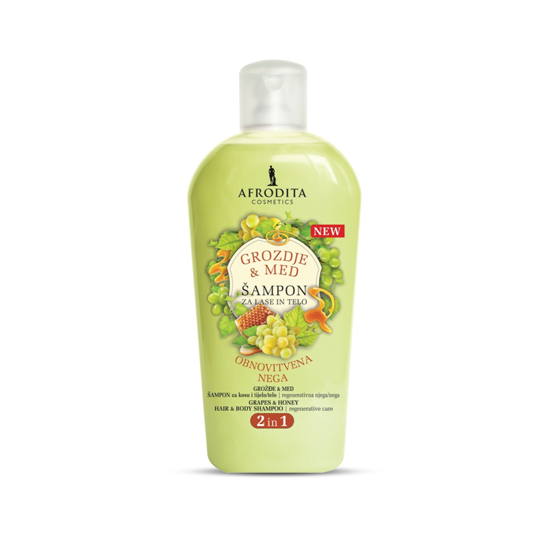 Afrodita Cosmetics-AFRODITA ŠAMPON GROŽĐE I MED 1L