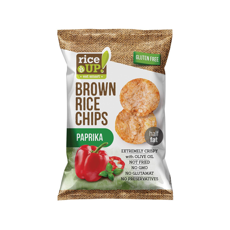 Rice Up BRAON PIRINČANI ČIPS 60G