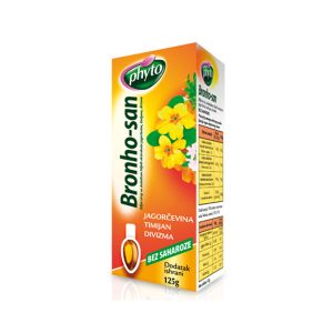 Phytopharma BRONHO-SAN SIRUP JAGORČEVINA BEZ ŠEĆERA