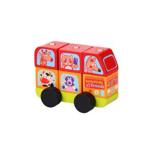 Cubika CUBIKA AUTOBUS VESELE ŽIVOTINJE 7 ELEMENATA