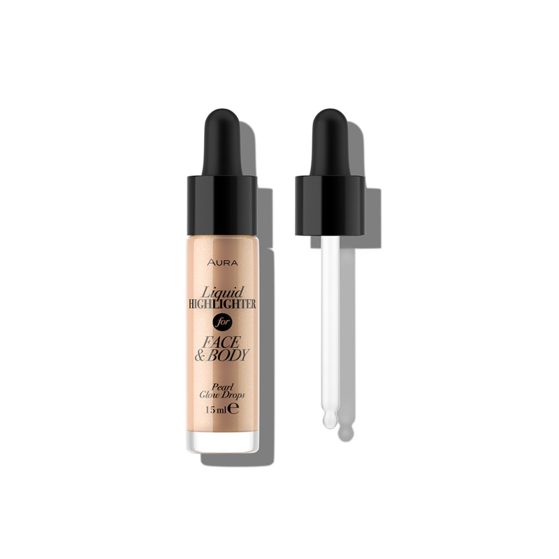 Aura FACE & BODY Pearl Glow Drops tečni hajlajter za lice i telo