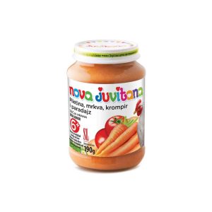 Juvitana JUVITANA KAŠICA PILETINA/KROMPIR/ŠARGAREPA/PARADAJZ 190G