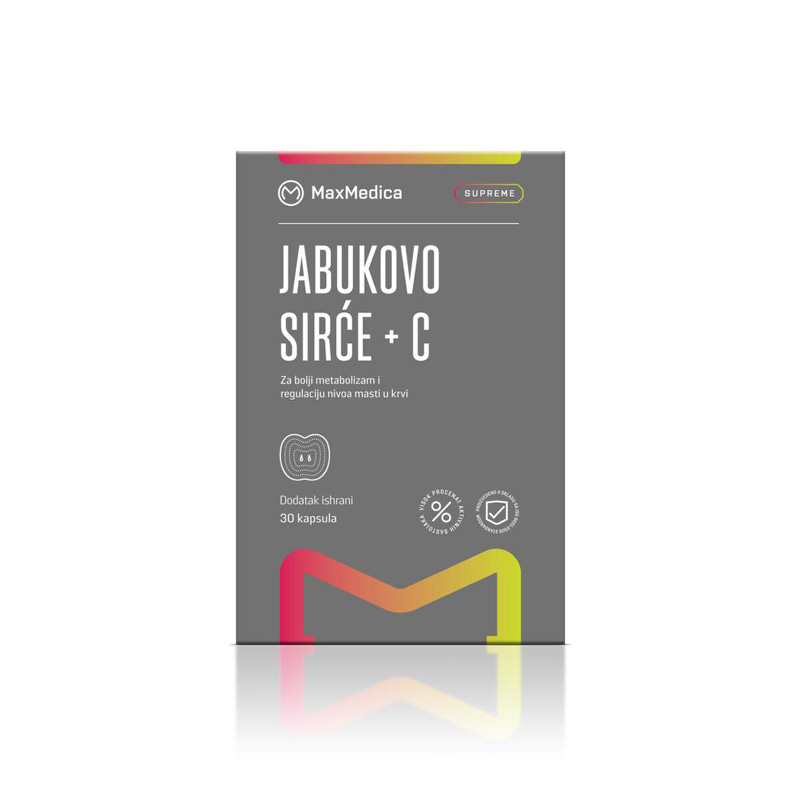 Maxmedica Jabukovo Sirce+C Kapsule