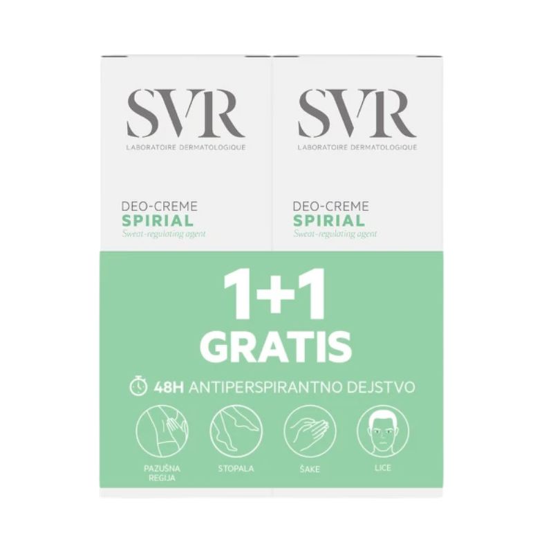 SVR SPIRIAL DEO KREMA, 50ml, Promo set 1+1, -50% NA DRUGI