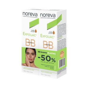 Noreva Exfoliac BB krema zlatna, 30 ml + 50% popusta na drugi komad