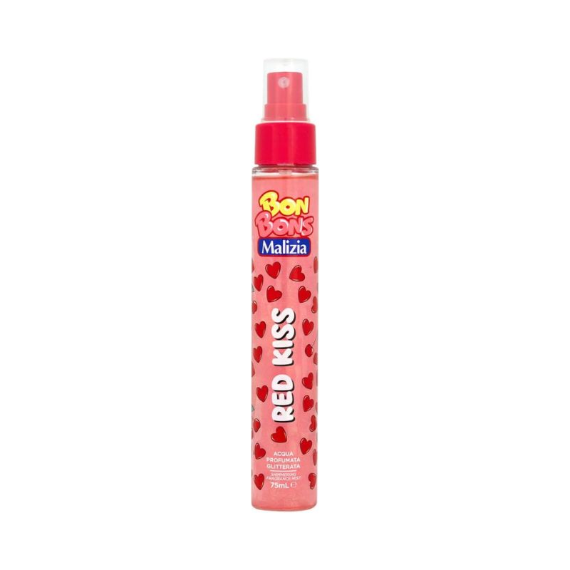 Malizia Bon Bons Red Kiss, Mirisna voda za telo sa sjajem, 75ml