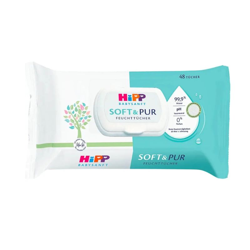 HiPP Vlažne maramice Babysanft Soft&Pure, 48 komada