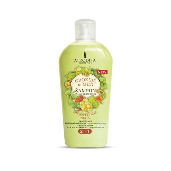 Afrodita Cosmetics-AFRODITA ŠAMPON GROŽĐE I MED 1L