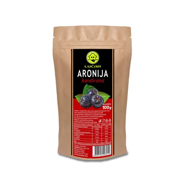 Lučar ARONIJA KANDIRANA 100G