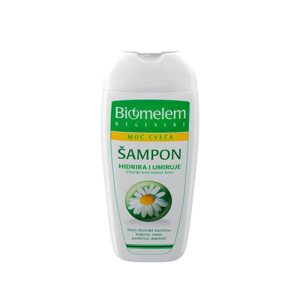Biomelem BIOMELEM ŠAMPON-REGENERIŠE HIDRIRA I UMIRUJE IRITACIJU KOD MASNE KOSE