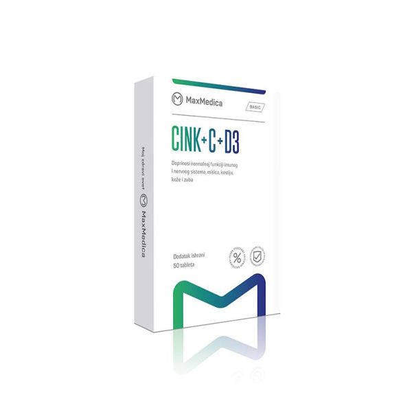 Maxmedica Cink+C+D3 A/50