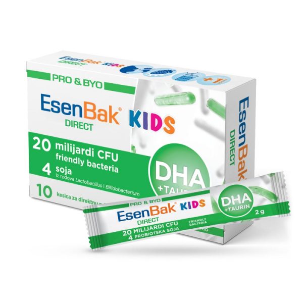 Esenbak Pro&Byo Dha+Taurin Direkt kids, 10 kesica