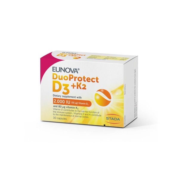 Stada Eunova Duoprotect K2+D3 2000 Kapsula