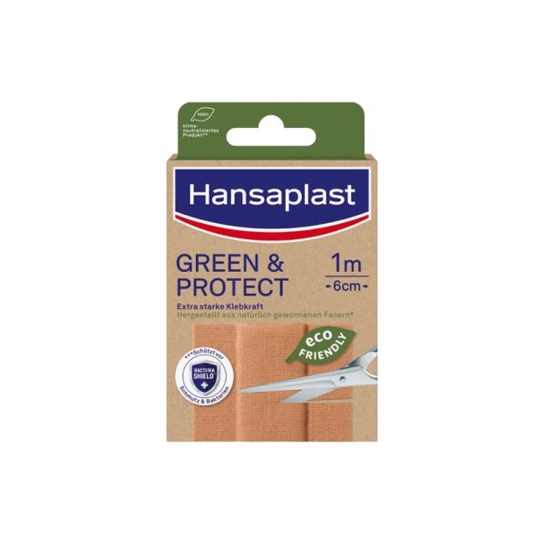 Hansaplast HANSAPLAST FLASTER GREEN&PROTECT 1MX6CM
