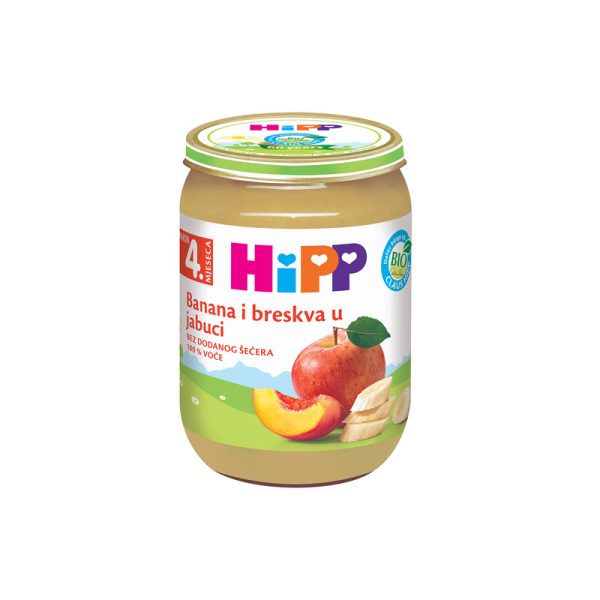 Hipp HIPP KAŠICA BANANA/BRESKVA/JABUKA 190G
