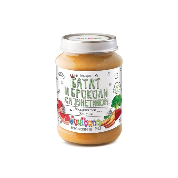 Juvitana JUVITANA KAŠICA BATAT/BROKOLI/JUNETINA 190G