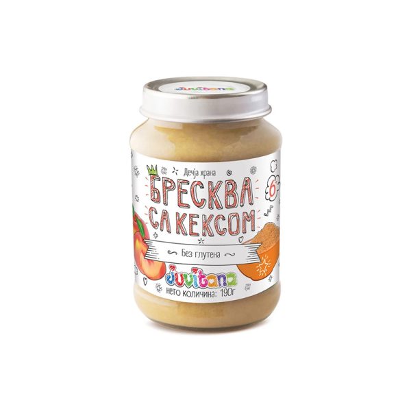 Juvitana JUVITANA KAŠICA BRESKVA/KEKS 190G