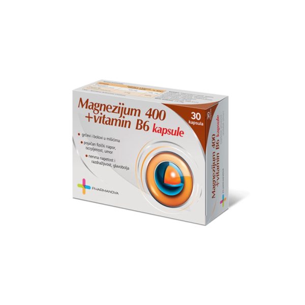 Pharmanova Magnezijum 400+B6 Kapsule A/30