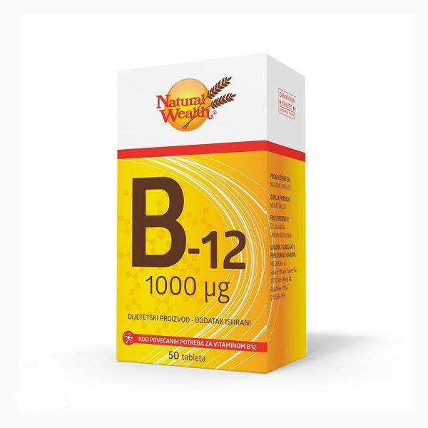 Natural Wealth NATURAL WEALTH VITAMIN B12 TABLETE 50X100MCG