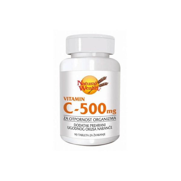 Natural Wealth NATURAL WEALTH VITAMIN C ZA ŽVAKANJE 500MG A/90