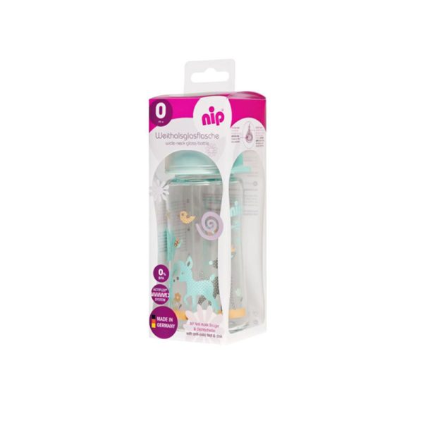Nip Nip Flašica 240Ml Staklena široki Otvor