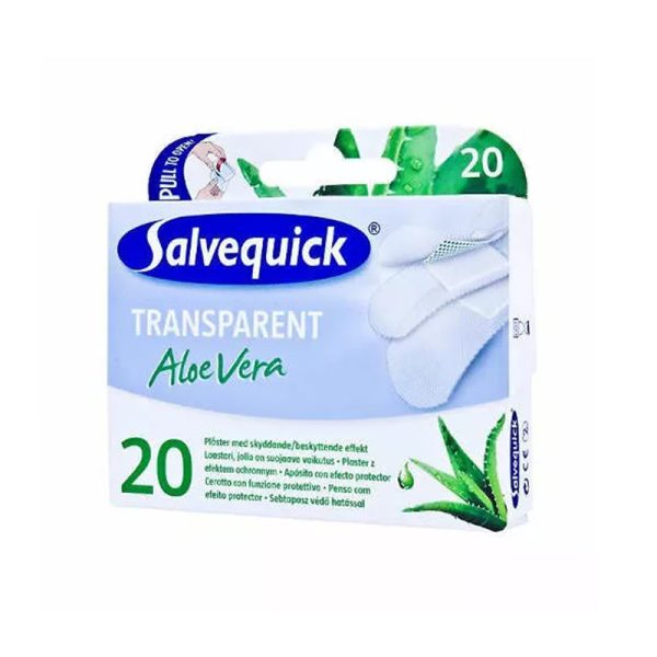 Salvequick SALVEQUICK FLASTER ALOE TRANSPARENT A/20