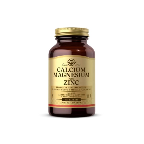 Solgar Kalcijum + Magnezijum + Cink, 100 tableta
