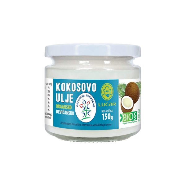 Lucar ULJE KOKOSOVO HLADNO CEĐENO ORGANSKO 150G