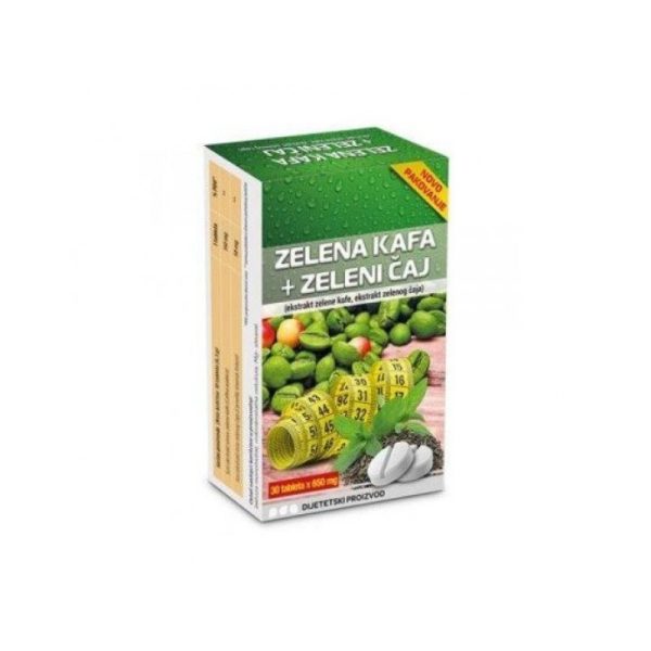 Vitalon ZELENA KAFA+ZELENI ČAJ TABLETE A/30